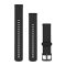 Garmin Óraszíj Fekete Palaszürke csat szilikon Quick Release 18mm