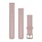 Garmin Óraszíj Púder Rózsaszín Soft Gold csat szilikon Quick Release 18mm