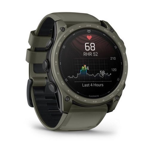 Garmin Tactix 8 AMOLED 51mm Sapphire Titanium Cerakote bevonattal Oliva