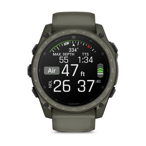 Garmin Tactix 8 AMOLED 51mm Sapphire Titanium Cerakote bevonattal Oliva