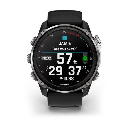 Garmin Descent Mk3i 51mm Fekete PVD Titánium/Fekete szilikon szíj