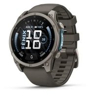   Garmin Fenix 9 47mm AMOLED Titanium kavicsszürke szilikon szíj