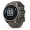 Garmin Fenix 9 47mm AMOLED Titanium kavicsszürke szilikon szíj