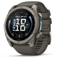   Garmin Fenix 9 51mm AMOLED Titanium kavicsszürke szilikon szíj