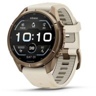   Garmin Fenix 9 Pro 43mm AMOLED őszi arany Titanium krémszínű szilikon szíj