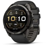   Garmin Fenix 9 Pro 51mm AMOLED szürke DLC Titanium fekete szilikon szíj