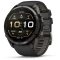 Garmin Fenix 9 Pro 51mm AMOLED szürke DLC Titanium fekete szilikon szíj