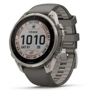   Garmin Fenix 9 Pro inReach 47mm SOLAR MIP Titanium kavicsszürke szilikon szíj
