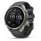 Garmin Fenix 9 Pro inReach 47mm AMOLED Titanium grafitszürke szilikon szíj
