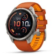   Garmin Fenix 9 Pro inReach 47mm AMOLED Titanium narancs színű szilikon szíj