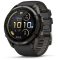 Garmin Fenix 9 Pro inReach 51mm AMOLED szürke DLC Titanium fekete szilikon szíj