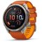 Garmin Fenix 9 Pro inReach 51mm AMOLED Titanium őszi narancs szilikon szíj