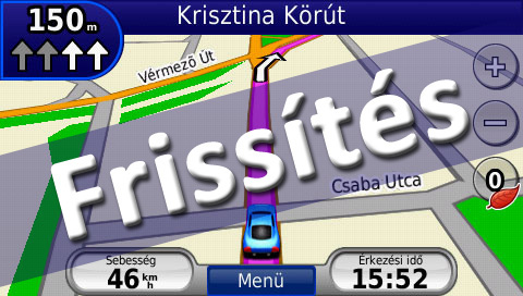 Garmin NaviGuide Magyarország frissítés