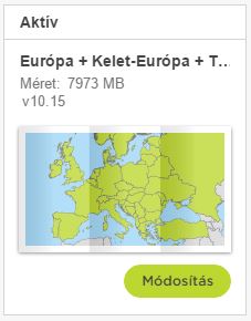 TomTom térkéfrissítés V10.15