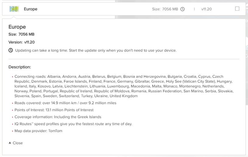 TomTom Europe Map v11.20