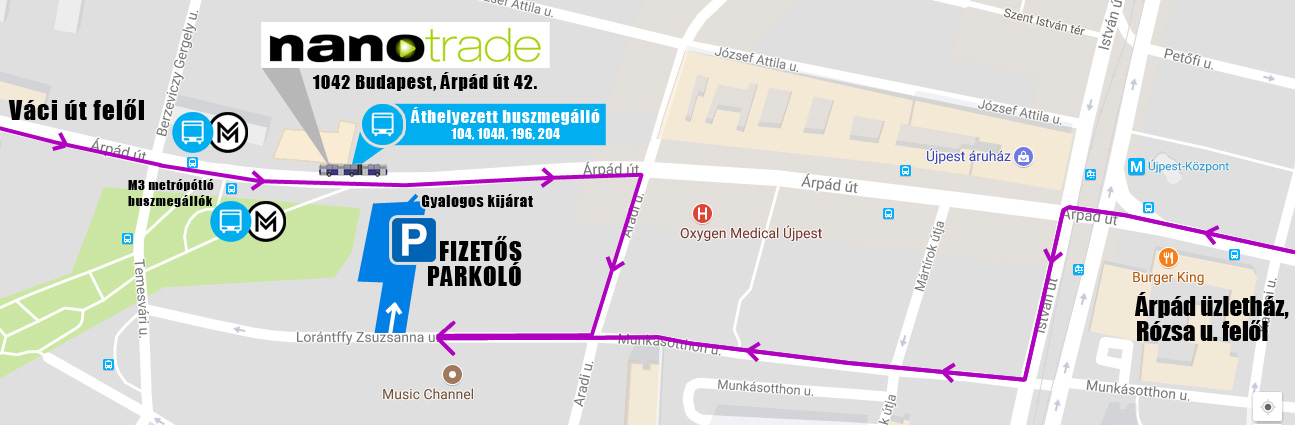 Nanotrade parkolás változás